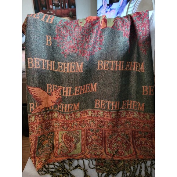 Scarf or Table Runner  28" x 72"...Bethlehem...Beautiful drape - Picture 1 of 2